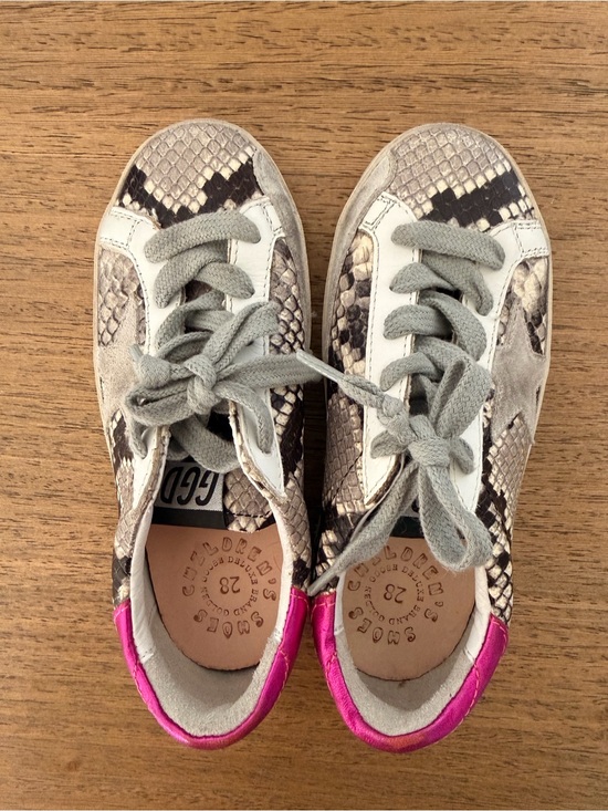 Golden Goose Other - GOLDEN GOOSE SUPERSTAR New Snakeskin Kids Sneakers Pink - ICE STAR 28 / 11 KIDS